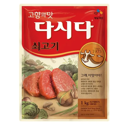 CJ Beef Seasoning (Dasida) 1kg*10/백설 쇠고기 다시다