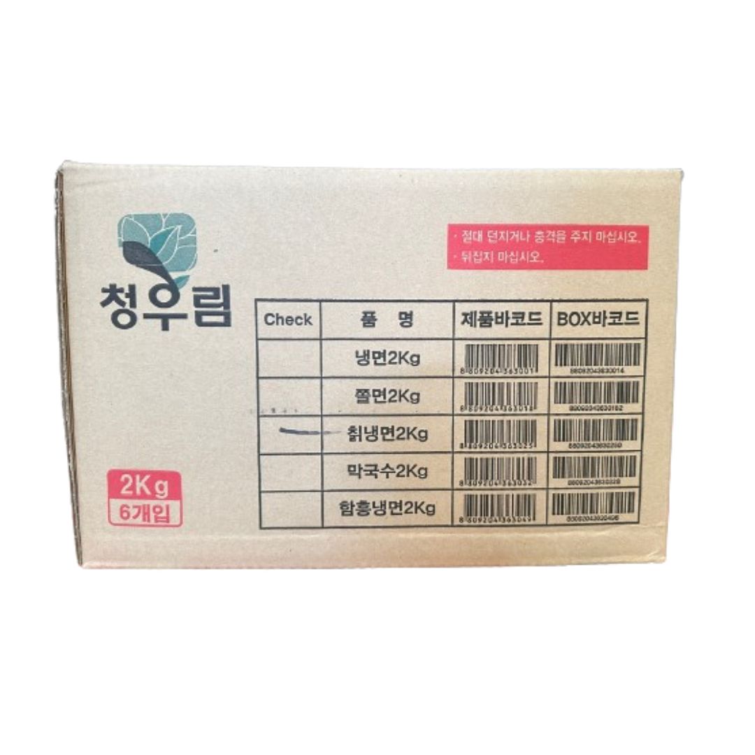 Pyeongyang style Cold Noodle 2kg*6 / 청우림 평양 냉면