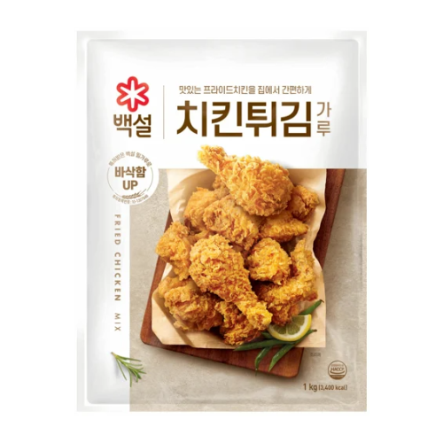 CJ Beksul Wheat Flour For Fried Chicken 1kg*10/ 씨제이 백설 치킨 튀김가루
