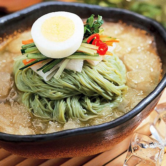 Frozen Cold Noodle-Green Tea 2kg*6/냉동 녹차 냉면 사리