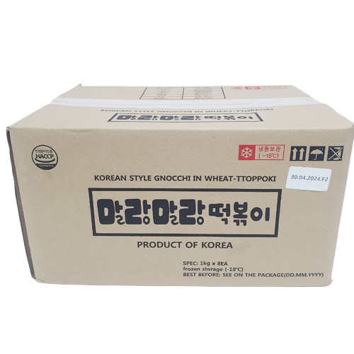 Tteokbokki Rice Cake -Wheat (Hole) 1kg*8/밀떡볶이 신전 구멍