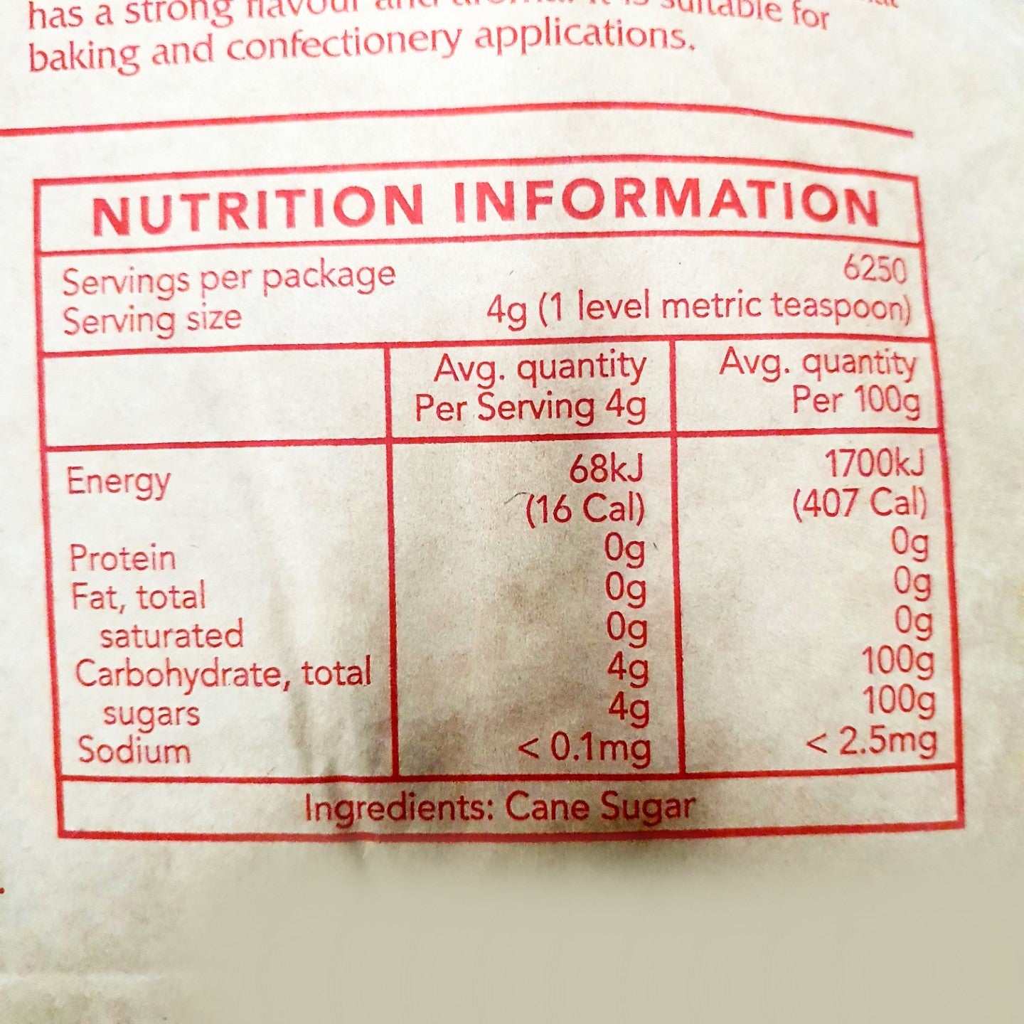 White Sugar CSR 25kg/설탕 씨에스알