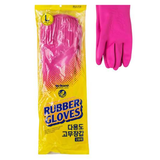 No Brand Rubber Gloves(Large)  2PCS*22/주방 고무 장갑 노브랜드 (대) 2켤레