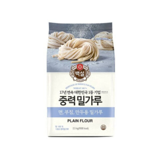 CJ 小麦粉 全用途 2.5KG*6/CJ 백설 밀가루 중력분