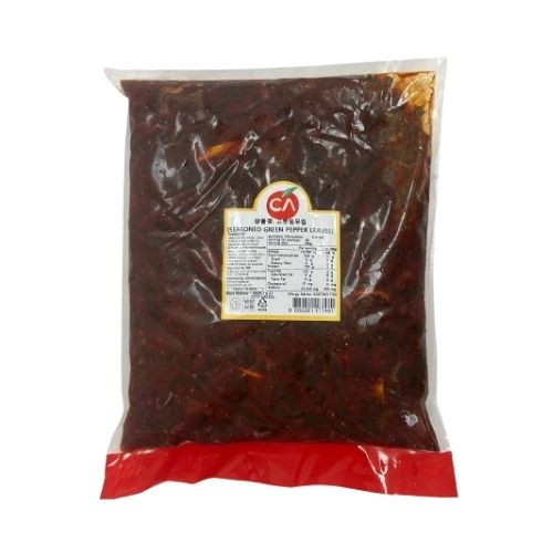 Seasoned Green Pepper Leaves 4kg*4 / 청아원 고춧잎무침