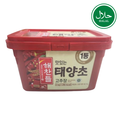 CJ 红辣椒酱（发酵）3kg/씨제 Been 해찬들 맛있는 태양초 고추장