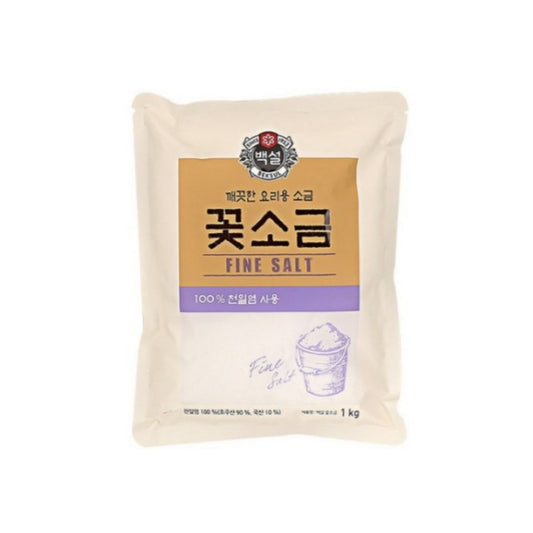 CJ 韓国塩 1kg*10/씨제이 백설 꽃소금 1kg