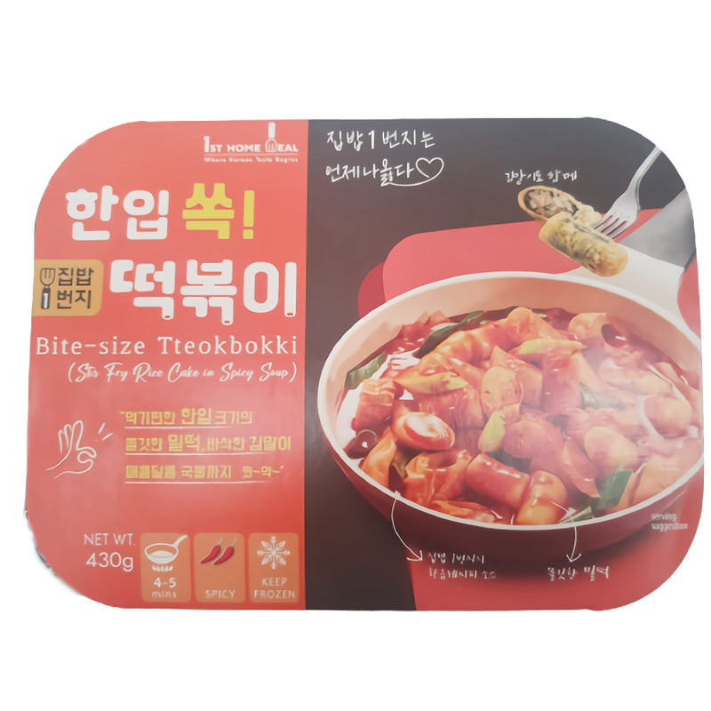 RTH Frozen Bite-Size Tteokbokki 430g*12/간편식품 한입 떡볶이