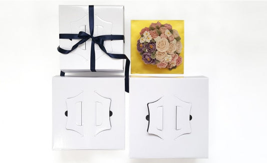 (予約)WHITE CAKE BOX 1/(선주문) 케익박스 화이트 1호 