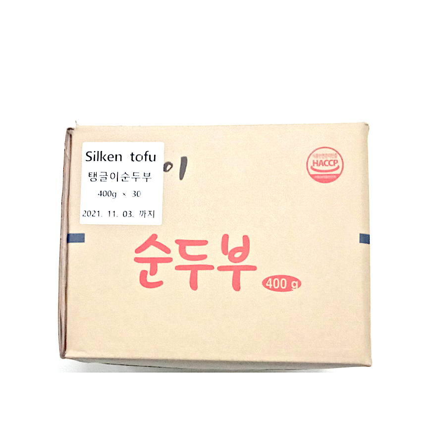 韓国産絹ごし豆腐 400g*30個/순두부 소 (탱글이)