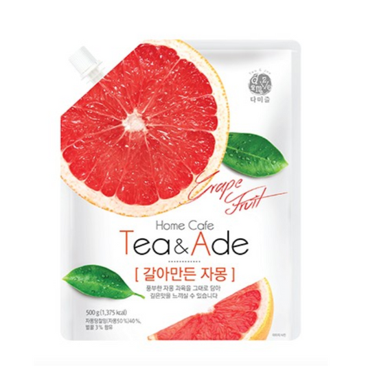 Tea & Ade Grapefruit 500g*16/에이드 갈아 만든 자몽