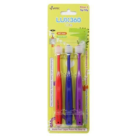 Toothbrush Lux360 Kids Step3 (5Y-12Y) 3P Value pack/럭스 360 칫솔 어린이용 3Step (5살-12살) 3P 세트