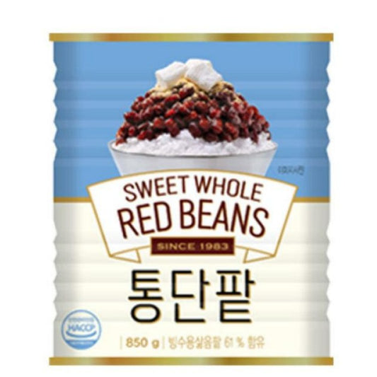 Canned Sweeten Whole Red Bean 850g*12/빙수용 통단팥 캔 소