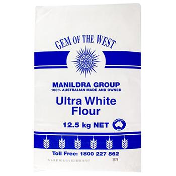 Flour Manildra Ultra White 12.5kg/밀가루 울트라 화이트 파우더
