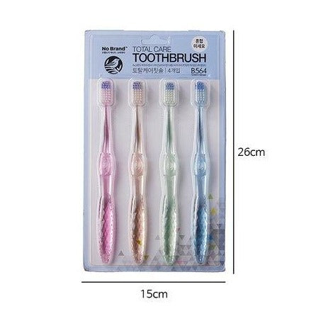 No Brand Toothbrush Total Care 4P*26/노브랜드 토탈 케어 칫솔 4개입